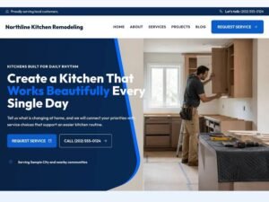 Northline Kitchen Remodeling homepage design preview